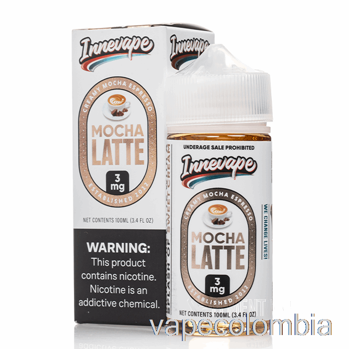 Vape Recargable Mocha Latte - Innevape - 100ml 3mg